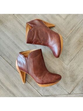 Fossil Leather Ankle Boots
